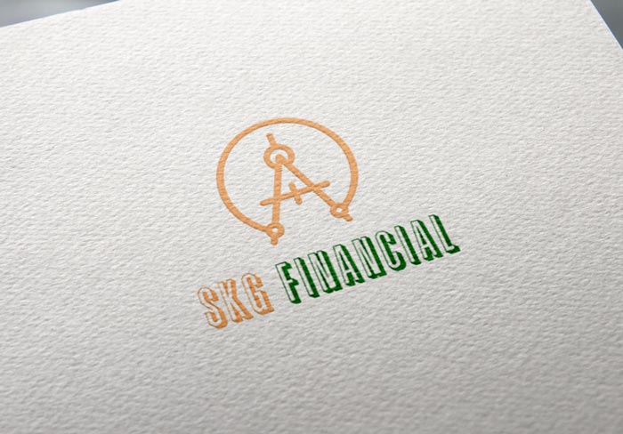 SKG Financial Logo on a Plain Paper